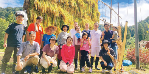 十日町市・蒲生の棚田にて